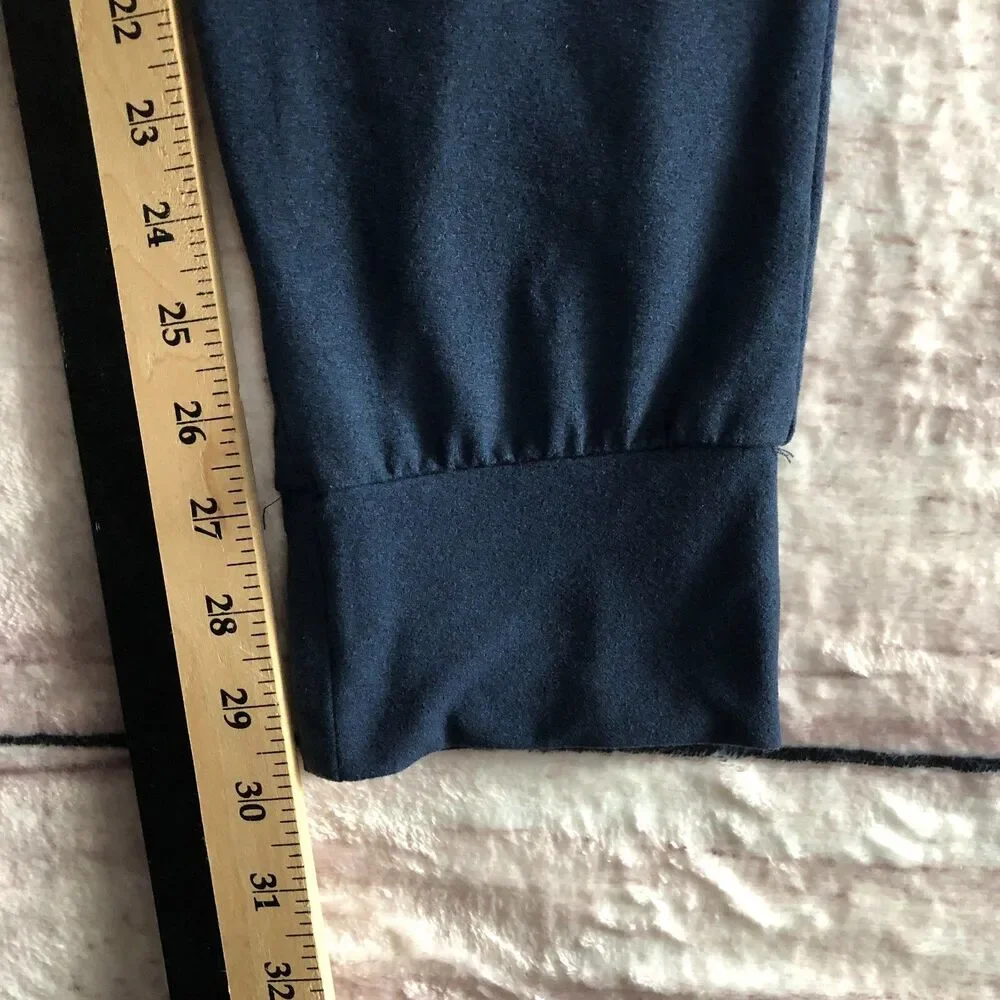 True Religion Loungewear Pants Mens M Blue Drawstring Logo Jogger Sweatpants
